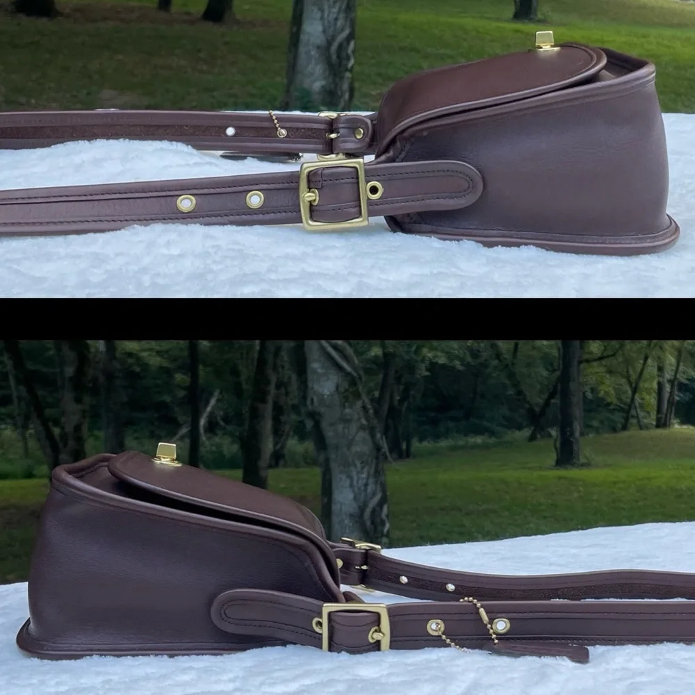 ❤️SOLD❤️Vintage Coach Mahogany Legacy Small Flap 9965 - Picture 4 of 10